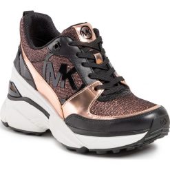Sneakersy MICHAEL MICHAEL KORS - Mickey Trainer 43R0MKFS6D Rose Gold. Żółte półbuty damskie MICHAEL Michael Kors, ze skóry ekologicznej. Za 839,00 zł.