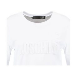 Odzież damska: Love Moschino Tshirt z nadrukiem white
