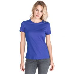 Tommy Hilfiger Koszulka Niebieski. Niebieskie koszulki damskie TOMMY HILFIGER, xs, bez wzorów, z bawełny, bez kołnierzyka. Za 175,95 zł.