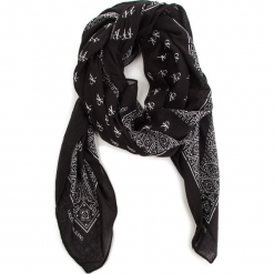 Chusta CALVIN KLEIN JEANS - J Monogram Scarf K60K604991 001. Czarne chusty damskie marki Calvin Klein Jeans, z bawełny. Za 179,00 zł.