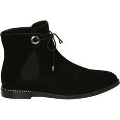 Botki - 3052-1 SI BLA. Czarne botki damskie skórzane Venezia. Za 329,00 zł.