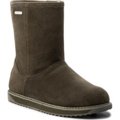 Buty EMU AUSTRALIA - Paterson Classic Lo W11590 Military Green. Zielone kozaki damskie EMU Australia, ze skóry, klasyczne, na niskim obcasie, bez zapięcia. W wyprzedaży za 439,00 zł.