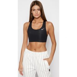 Biustonosz top NIKE Swoosh Bra Non Pad BV3630. Czarne topy damskie Nike, s, bez wzorów, z elastanu, bez kołnierzyka. Za 129,00 zł.