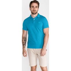 SuperDry Polo Koszulka Niebieski. Niebieskie podkoszulki męskie Superdry, xl, bez wzorów, z bawełny, polo, bez rękawów. Za 218,95 zł.