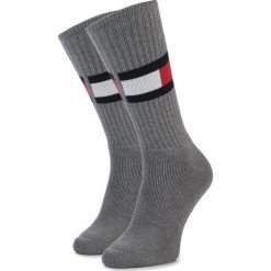 Skarpety Wysokie Unisex TOMMY HILFIGER - 481985001 Middle Grey Melange 758. Szare skarpetki męskie TOMMY HILFIGER, bez wzorów, z elastanu. Za 39,00 zł.