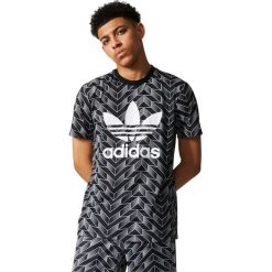 Koszulki do piłki nożnej męskie: Adidas Koszulka męska SOCCER AOP TEE czarna r. M (BS4965)