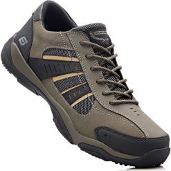 Tunika bonprix szarobrązowy "paisley". Pomarańczowe buty sportowe męskie bonprix, bez wzorów, bez kołnierzyka, bez rękawów. Za 59,99 zł.