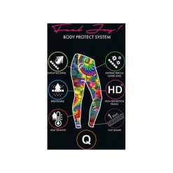 LEGGINSY ROMANTIC. Różowe legginsy damskie marki Feelj!, s, z nadrukiem, z dzianiny, do biegania. Za 149,00 zł.