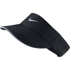 Nike Arobill Visor Czapka z daszkiem Czarny. Czarne czapki damskie Nike, bez wzorów, z poliesteru. Za 111,95 zł.