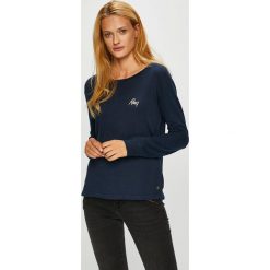 Roxy - Bluzka. Czarne bluzki asymetryczne Roxy, m, z bawełny, casualowe, z okrągłym kołnierzem. Za 149,90 zł.