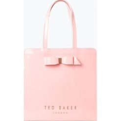 Ted Baker - Damska torba shopper – Almacon, różowy. Różowe torby damskie na zakupy Ted Baker, bez wzorów, z lakierowanej skóry, lakierowane, z kokardką. Za 169,95 zł.