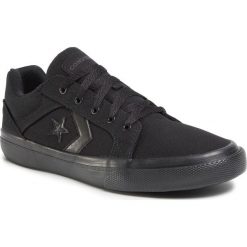 Tenisówki CONVERSE - El Distrito 2.0 Ox 167011C Black/Black/Black. Czarne półbuty męskie Converse, na co dzień, bez wzorów, z gumy, bez zapięcia. Za 219,00 zł.