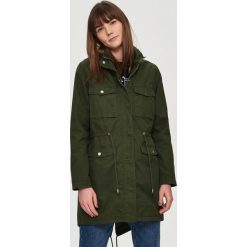 Kurtki i płaszcze damskie: Długa parka - Khaki