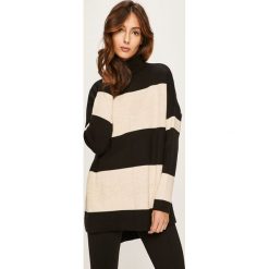 Answear - Sweter. Czarne swetry damskie ANSWEAR, s, bez wzorów, z dzianiny, bez rękawów, bez kaptura. W wyprzedaży za 99,90 zł.