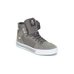 Buty Supra VAIDER. Szare trampki i tenisówki damskie Supra, bez wzorów, bez zapięcia. Za 351,20 zł.