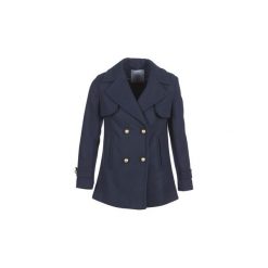 Płaszcze Casual Attitude FOUPI. Niebieskie płaszcze damskie marki Casual Attitude, s, bez wzorów, casualowe. Za 279,30 zł.