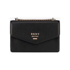 DKNY Whitney Small Cross body bag Czarny. Czarne torebki klasyczne damskie DKNY, w paski, ze skóry, bez dodatków. Za 988,95 zł.
