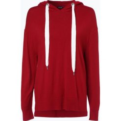 More & More - Sweter damski, czerwony. Czerwone swetry damskie marki More & More, bez wzorów, z dzianiny, eleganckie, bez rękawów, z kapturem. Za 279,95 zł.