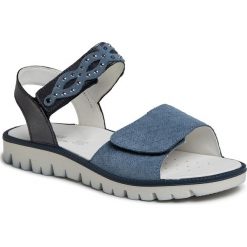 Sandały PRIMIGI - 5386922 D Blu. Niebieskie sandały dziewczęce Primigi, ze skóry, bez zapięcia. Za 249,00 zł.