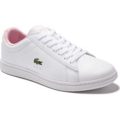 LACOSTE CARNABY EVO 0120 5 SFA > 740SFA0037-1Y9. Buty sportowe damskie Lacoste, bez wzorów, ze skóry, sportowe, tenisowe, Lacoste Carnaby Evo. Za 479,99 zł.