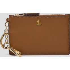 Lauren Ralph Lauren - Portfel skórzany. Pomarańczowe portfele damskie Lauren Ralph Lauren, bez wzorów, z poliesteru. W wyprzedaży za 219,90 zł.