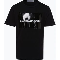 Calvin Klein Jeans - T-shirt męski, czarny. Czarne t-shirty męskie Calvin Klein Jeans, s, z nadrukiem, z jeansu, bez kołnierzyka. Za 179,95 zł.