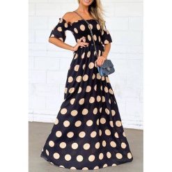 Sukienka ESMENA BLACK. Czarne sukienki damskie IVET, na co dzień, na lato, bez wzorów, bez kołnierzyka, bez rękawów, długie, maxi. W wyprzedaży za 109,00 zł.
