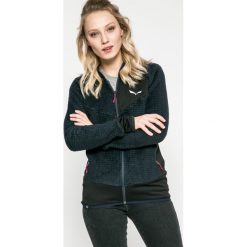 Salewa - Bluza. Niebieskie bluzy damskie marki Salewa, bez wzorów, z elastanu, bez rękawów, z kapturem. W wyprzedaży za 299,90 zł.