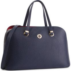 Torebka TOMMY HILFIGER - Th Core Satchel AW0AW06444 901. Niebieskie torebki klasyczne damskie TOMMY HILFIGER, bez wzorów, ze skóry ekologicznej, klasyczne, bez dodatków. W wyprzedaży za 449,00 zł.
