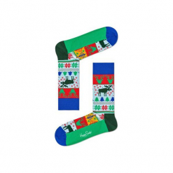 Skarpetki Happy Socks - Holiday XMAS (FAI01-7000). Czerwone skarpetki męskie marki Happy Socks, z bawełny. Za 34,90 zł.