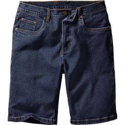Bermudy "Classic Fit" bonprix ciemnoniebieski. Niebieskie jeansy męskie z dziurami marki bonprix, m, z jeansu, klasyczne. Za 69,99 zł.