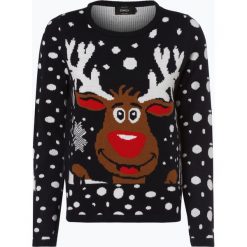 ONLY - Sweter damski – OnlX-Mas Bell Reindeer, niebieski. Niebieskie swetry klasyczne damskie ONLY, m. Za 119,95 zł.