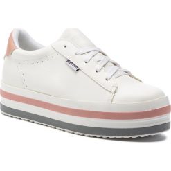 Sneakersy REFRESH - 69821 Blanco/Nude. Białe półbuty damskie marki Refresh, ze skóry ekologicznej. Za 199,00 zł.