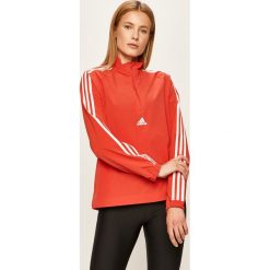 Adidas Performance - Kurtka. Pomarańczowe kurtki damskie adidas Performance, s, bez wzorów, z elastanu, krótkie, bez kaptura. Za 229,90 zł.