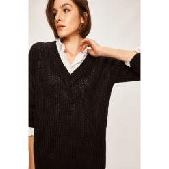 Answear - Sweter. Pomarańczowe swetry damskie ANSWEAR, s, bez wzorów, z dzianiny, bez rękawów, bez kaptura. W wyprzedaży za 54,90 zł.