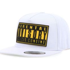 Czapki z daszkiem męskie: Czapka męska snapback biała (hx0176)