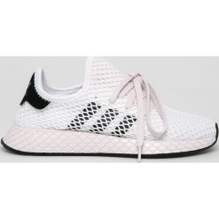 Adidas Originals - Buty Deerupt Runner. Białe buty sportowe damskie adidas Originals, bez wzorów, ze skóry, sportowe. Za 399,90 zł.