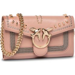 Torebka PINKO - Love Wallet Mix Studs C PE 20 PLTT 1P21QA Y68K Light Pink Q19. Różowe torebki klasyczne damskie Pinko, bez wzorów, ze skóry, eleganckie, bez dodatków. Za 969,00 zł.