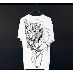 Slovakian Wolfdog t-shirt man. T-shirty męskie Pakamera, m, bez wzorów, z wiskozy, klasyczne, z klasycznym kołnierzykiem. Za 129,00 zł.