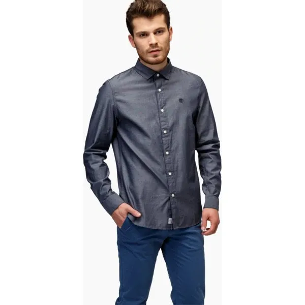 Timberland Koszula Ls Milford Solid Oxford Slim , niebieski, rozmiar M. Niebieskie koszule męskie Timberland, m, bez wzorów, z bawełny, klasyczne, z klasycznym kołnierzykiem, bez rękawów. W wyprzedaży za 259,99 zł.