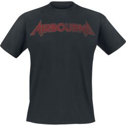 Airbourne Cracked Logo T-Shirt czarny. Czarne koszulki męskie Airbourne, l, z nadrukiem, klasyczne, z okrągłym kołnierzem. Za 42,90 zł.