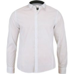 Biała, Jednokolorowa (Gładka) Koszula z Długim Rękawem - Brave Soul, Męska KSDCBRSSS17TUDORWHITE. Białe koszule męskie m, z tkaniny. Za 59,00 zł.