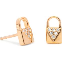 Kolczyki Michael Kors Padlock Stud MKC1010AN791. Żółte kolczyki damskie Michael Kors. W wyprzedaży za 289,00 zł.