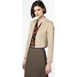 More & More - Blezer damski, beżowy. Brązowe bolerka i narzutki damskie More & More, bez wzorów, bez rękawów. Za 449,95 zł.