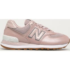 New Balance - Buty WL574PMB. Różowe buty sportowe damskie New Balance, bez wzorów, z gumy, sportowe. Za 399,90 zł.