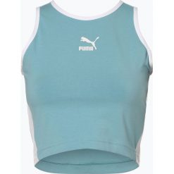 Puma - Top damski, niebieski. Niebieskie topy damskie Puma, s, bez wzorów, z bawełny, z krótkim rękawem. Za 129,95 zł.