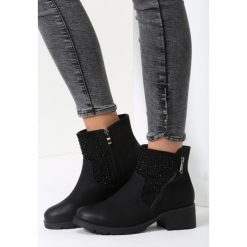 Czarne Matowe Botki Paris Love. Czarne buty zimowe damskie marki vices. Za 99,99 zł.