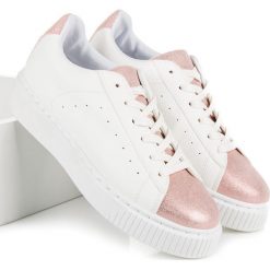 Trampki damskie slip on: Wiązane trampki snake print MABEL