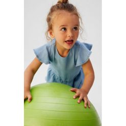Mango Kids - Sukienka dziecięca Estel 80-104 cm. Sukienki dziewczęce Mango Kids, bez wzorów, z lyocellu, casualowe, z krótkim rękawem, krótkie, mini, rozkloszowane. W wyprzedaży za 49,90 zł.