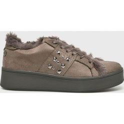 XTI - Buty. Brązowe buty sportowe damskie Xti, bez wzorów, z materiału, sportowe. W wyprzedaży za 59,90 zł.